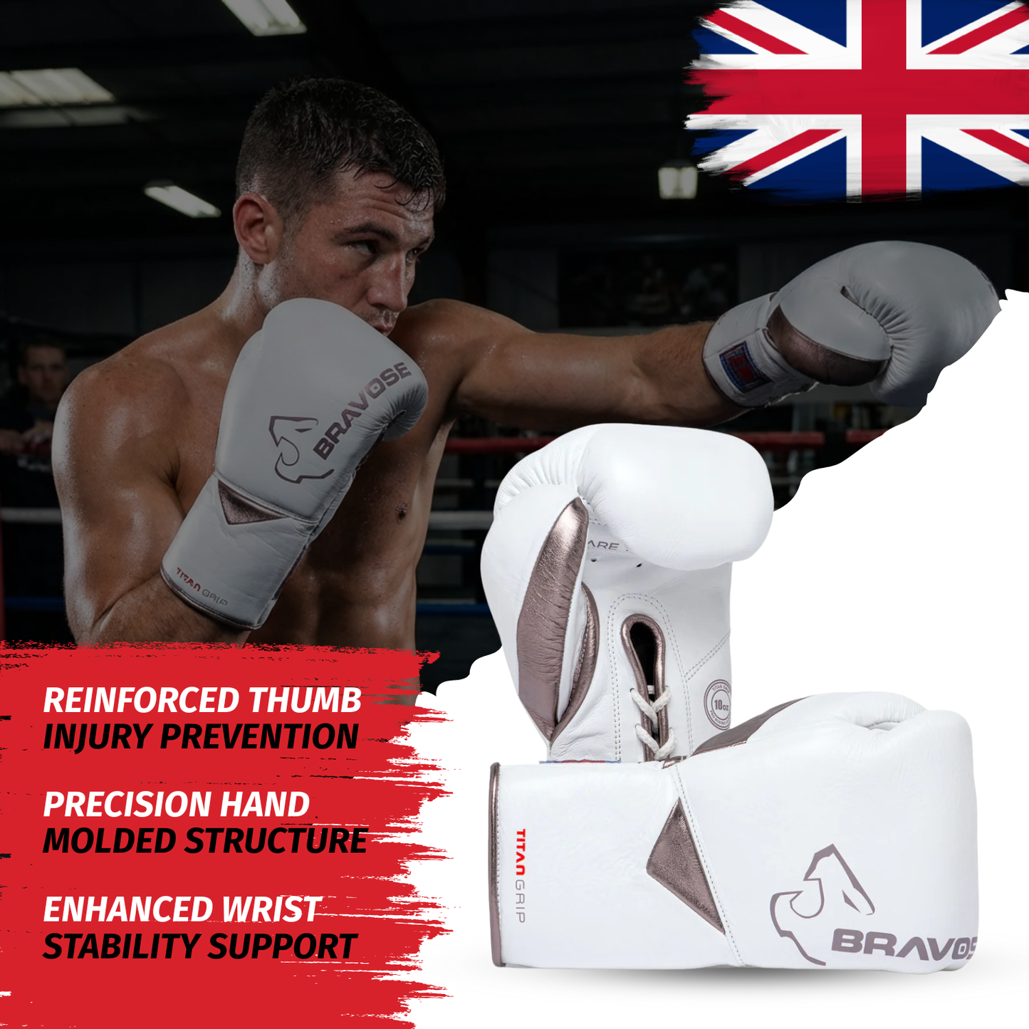 Titan Grip BBBOFC Horsehair Professional Fight Gloves-4