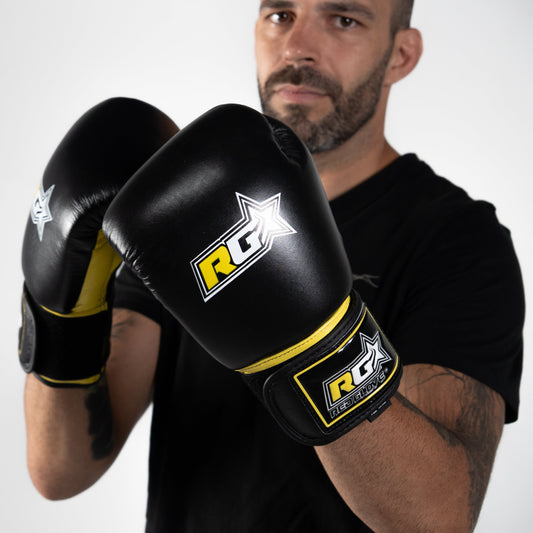 Guantes Kick Boxing Muay thai - RAM MUAY SERIES - yellow black - Redglove