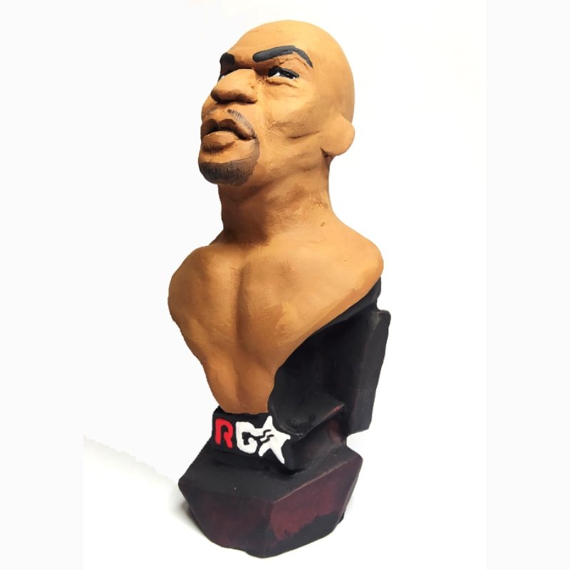 Figura Decorativa Artesanal Mike Tyson - Redglove