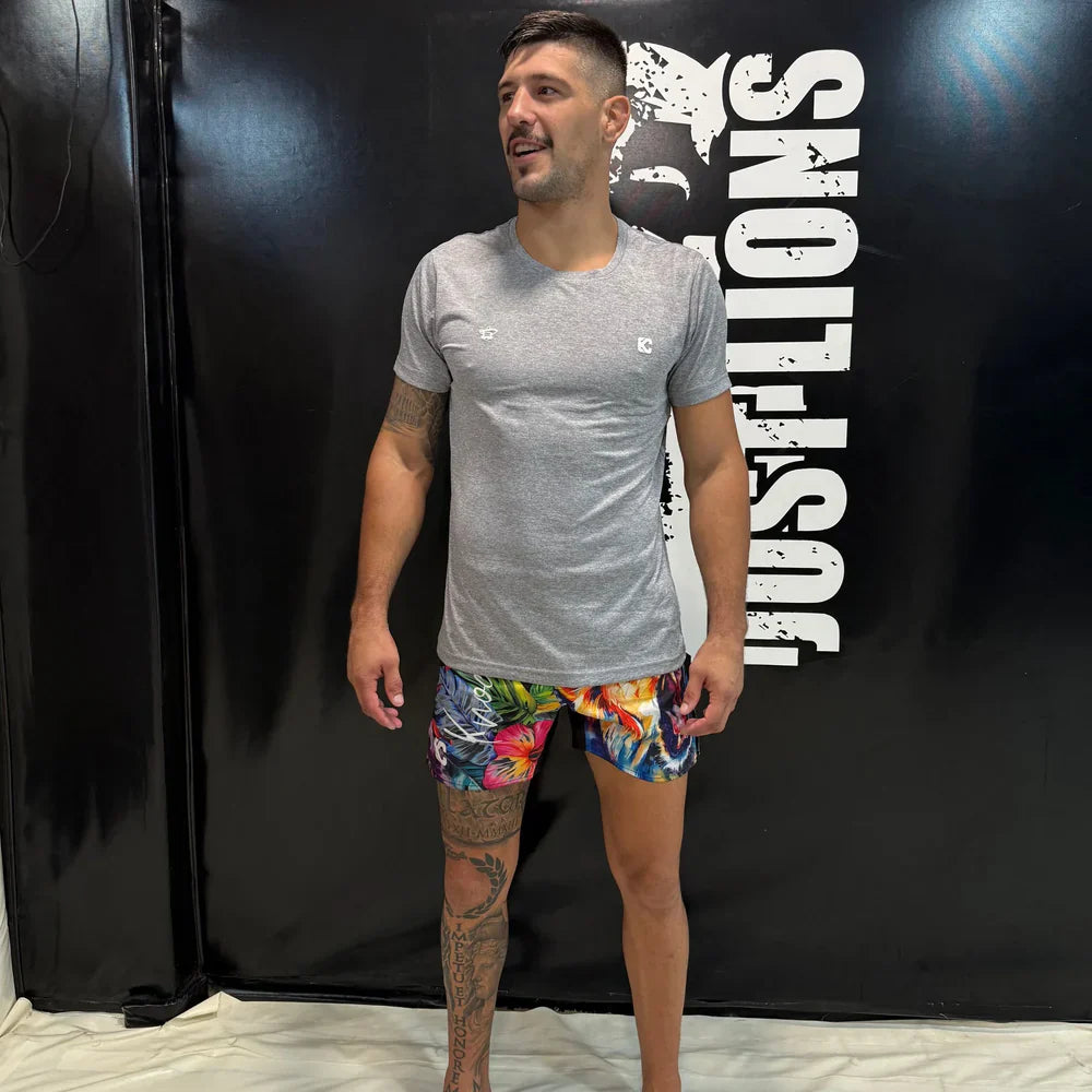 Camiseta de Entrenamiento Gris  Knockout Couture - Redglove 