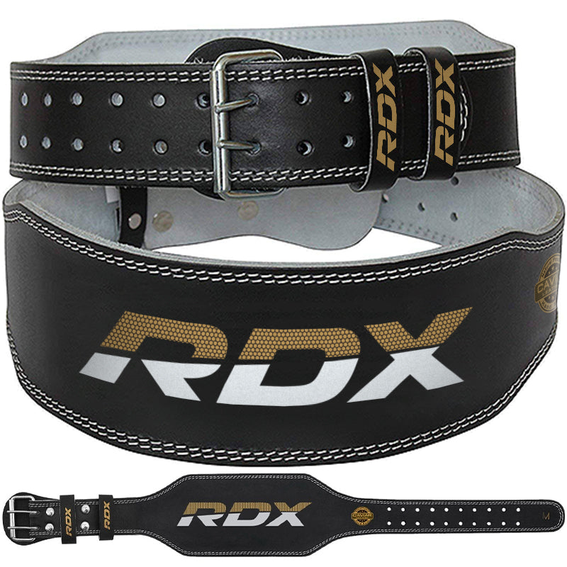 Cinturón RDX de Piel Nubuck 15 cm – Powerlifting - Redglove 