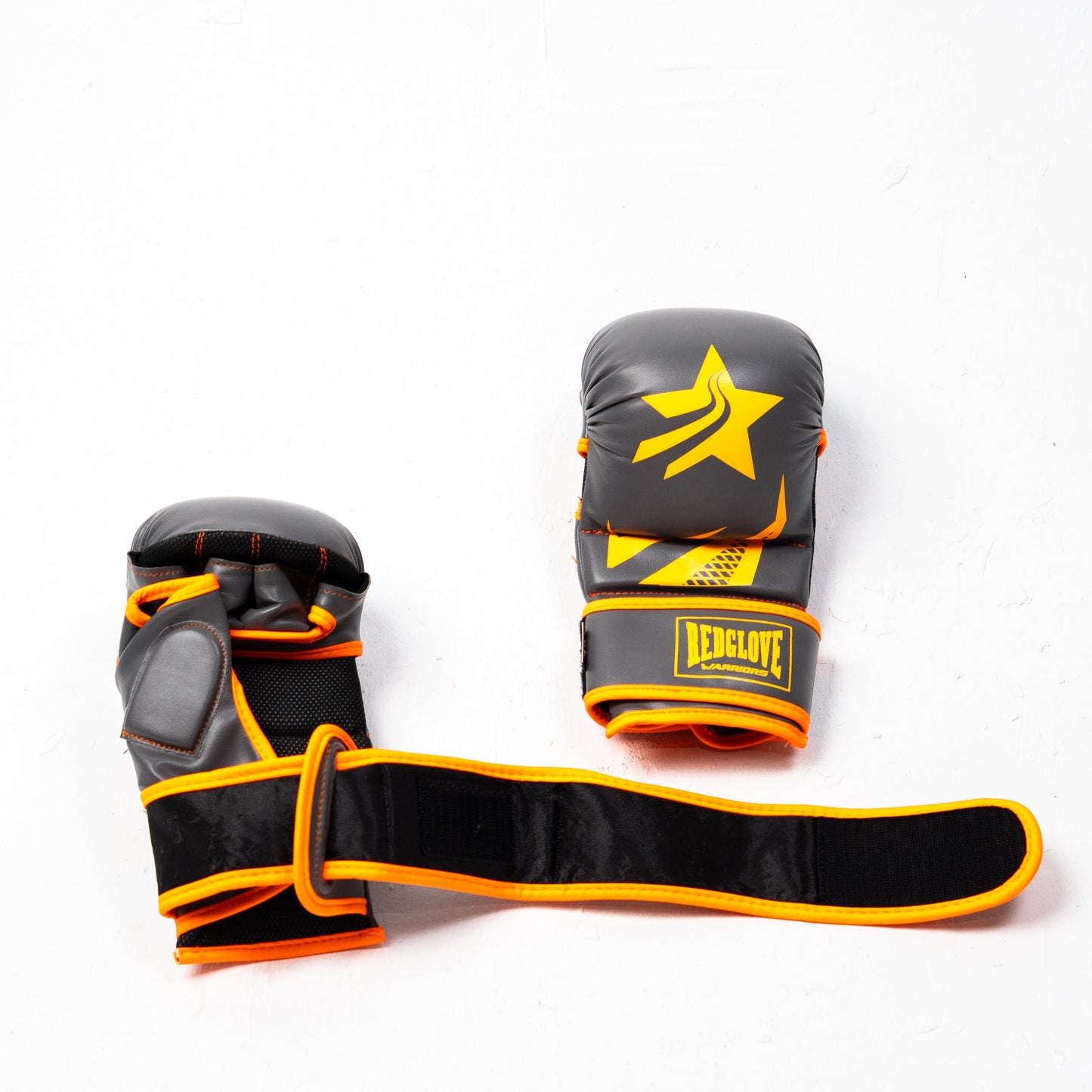 Guantillas MMA Revolution Pro - Orange Grey - Redglove 
