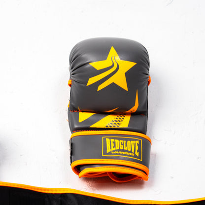 Guantillas MMA Revolution Pro - Orange Grey - Redglove 