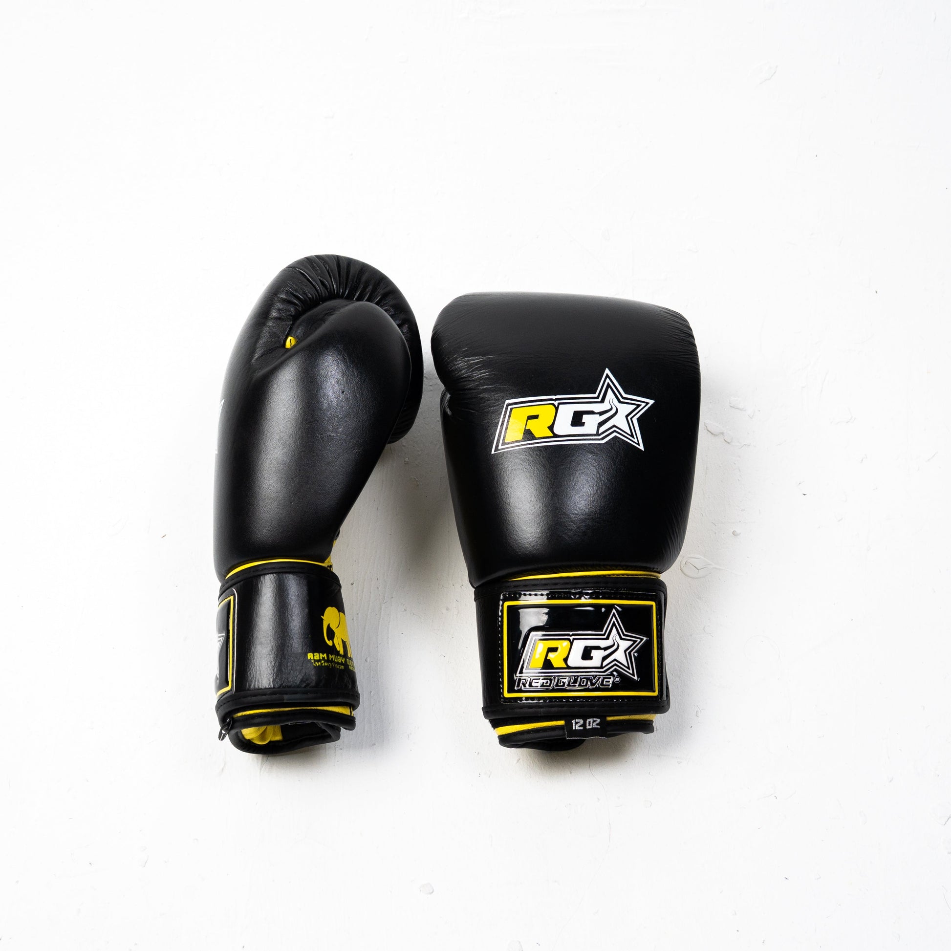 Guantes Kick Boxing Muay thai   - RAM MUAY SERIES - yellow black - Redglove 