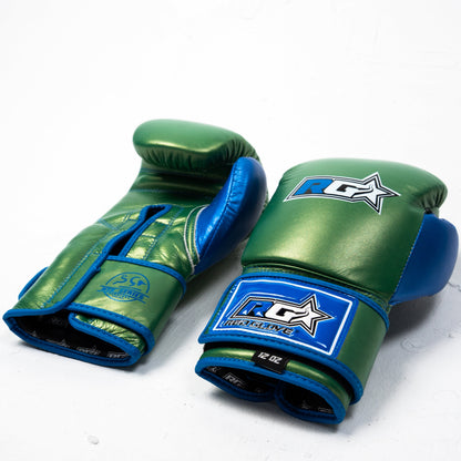 Guantes de Boxeo NTX SERIES -  METALLIC  green blue - Redglove 