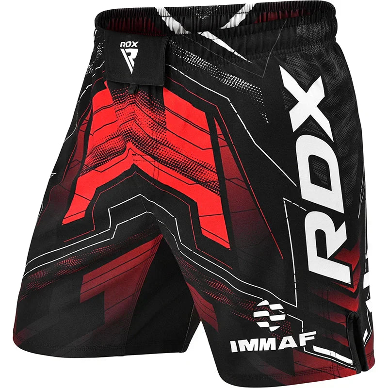 RDX IMMAF Approved MMA Shorts Rojos - Redglove 