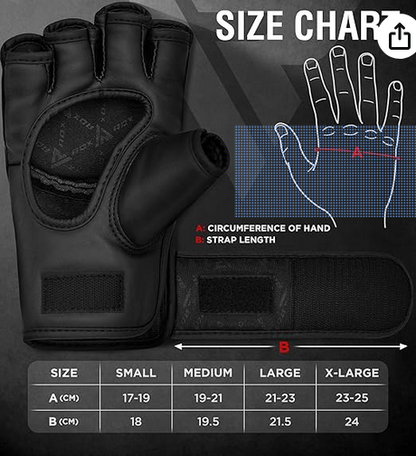 Guantillas profesionales MMA RDX F12 hombre mujer - Redglove 