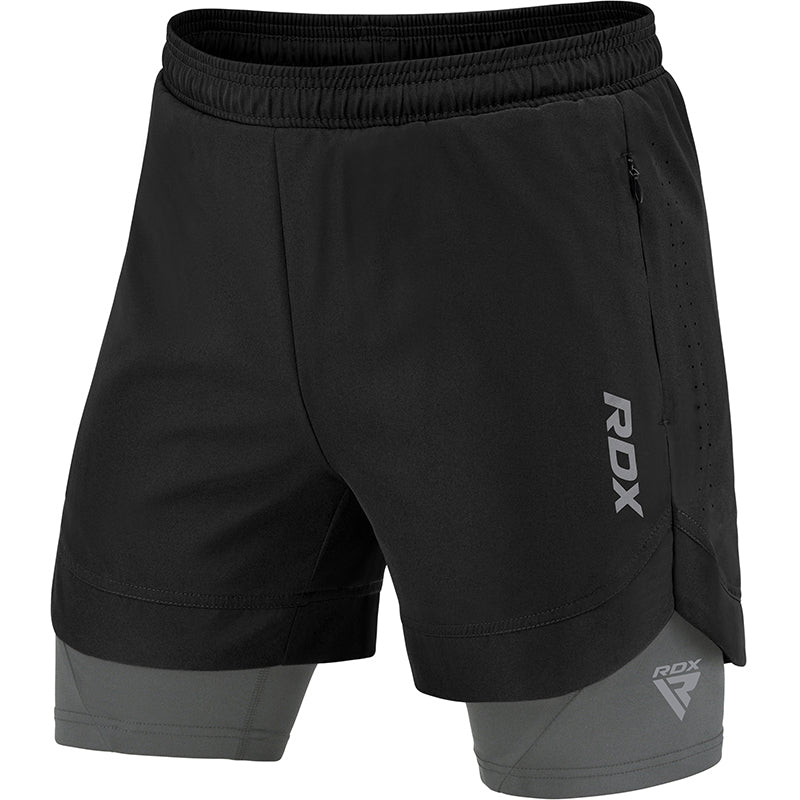 T16 2-in-1 Compression MMA Shorts - Redglove 