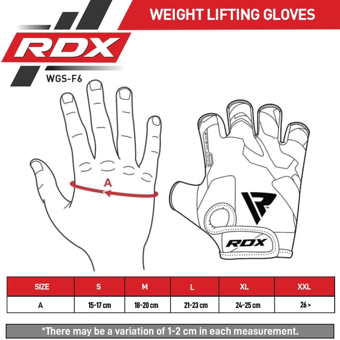 RDX F6 Fitness Gym Gloves - Redglove 