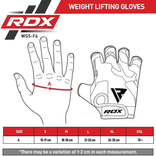 RDX F6 Fitness Gym Gloves - Redglove 