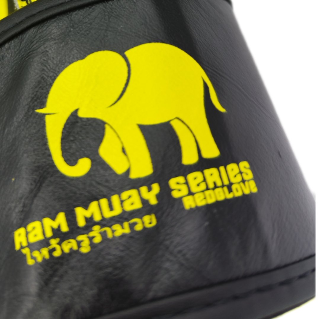 Guantes Kick Boxing Muay thai   - RAM MUAY SERIES - yellow black - Redglove 