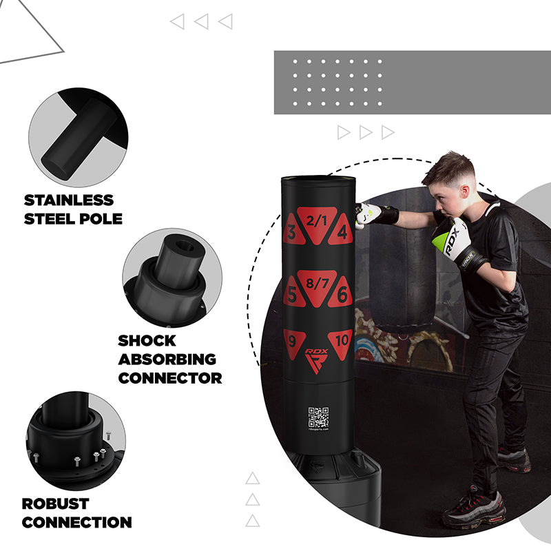 Saco de Boxeo de pie para niños- Base estable + guantes - Redglove 