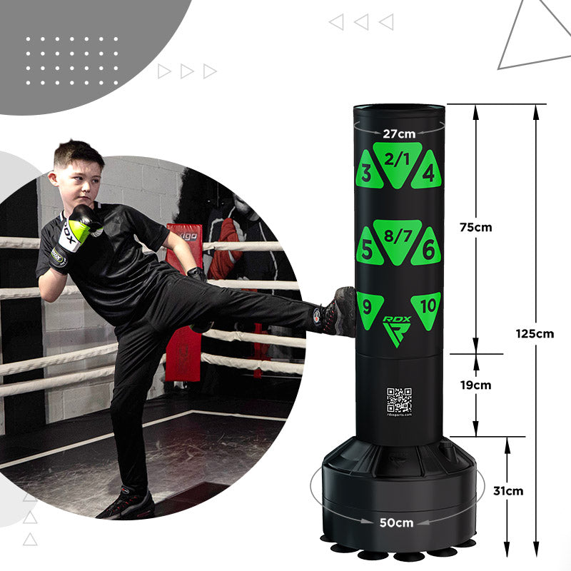 Saco de Boxeo de pie para niños- Base estable + guantes - Redglove 