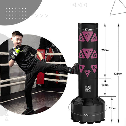Saco de Boxeo de pie para niños- Base estable + guantes - Redglove 