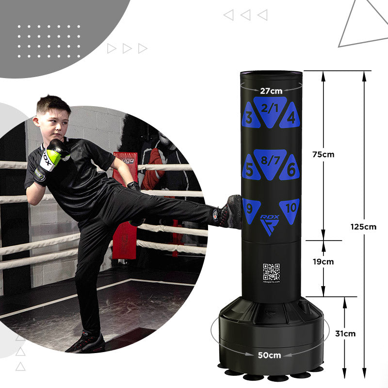 Saco de Boxeo de pie para niños- Base estable + guantes - Redglove 