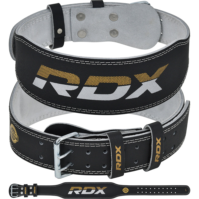 Cinturón de Pesas RDX de Piel – Powerlifting - Redglove 