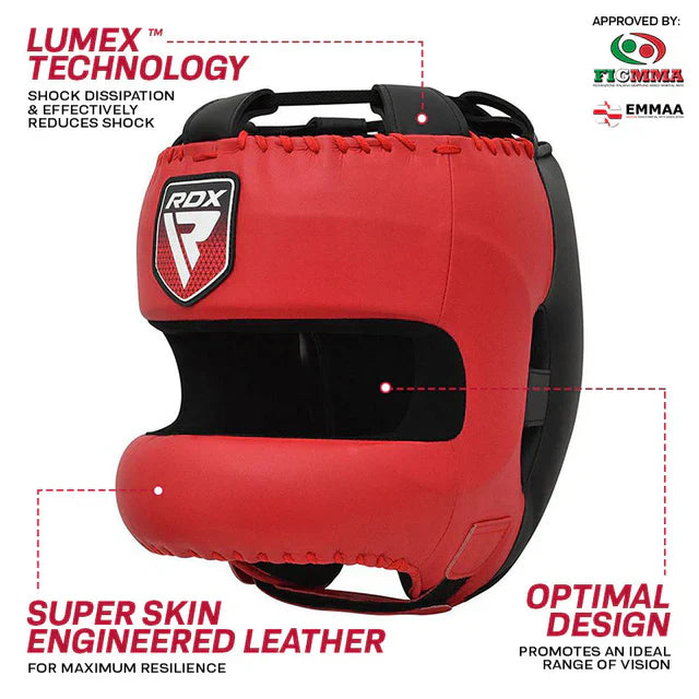 Casco de Barra Profesional RDX APEX Rojo - Redglove 