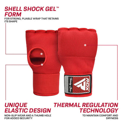 RDX Gel Vendas Boxeo Guantes Interiores Muay Thai MMA Kick Boxing Boxeo hombre mujer - Redglove 