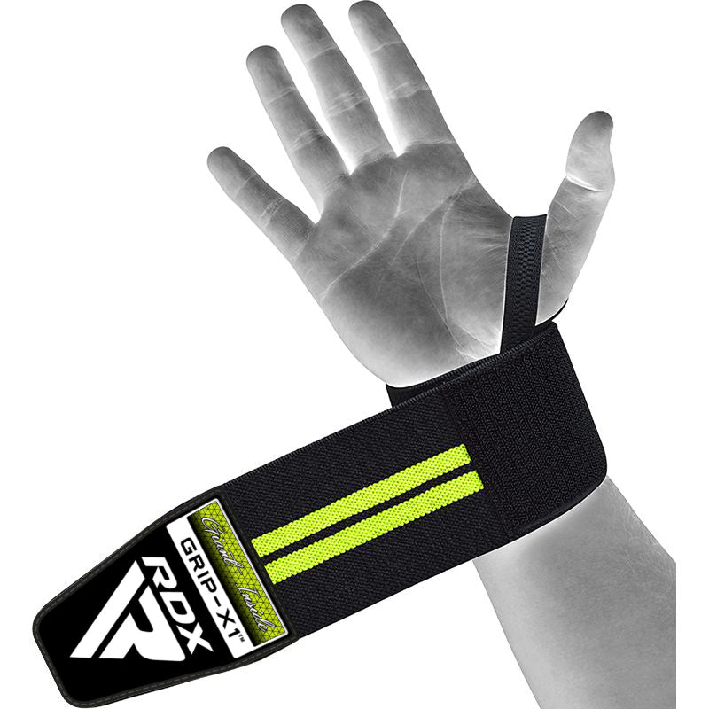 RDX W3 IPL USPA Approved Powerlifting Wrist Support Wraps with Thumb Loops OEKO-TEX®-Standard 100 certified - Redglove 