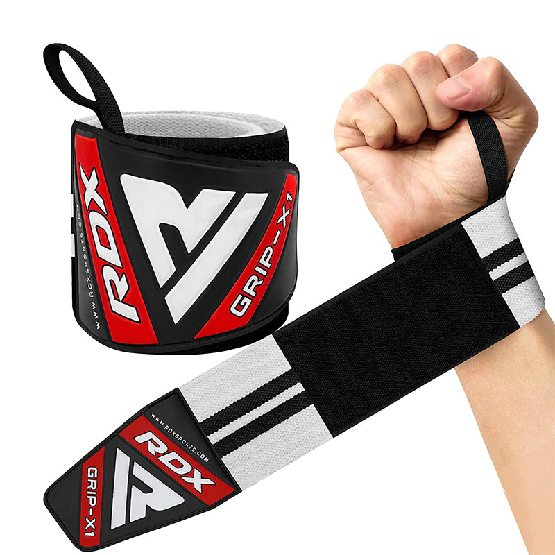 RDX W3 IPL USPA Approved Powerlifting Wrist Support Wraps with Thumb Loops OEKO-TEX®-Standard 100 certified - Redglove 