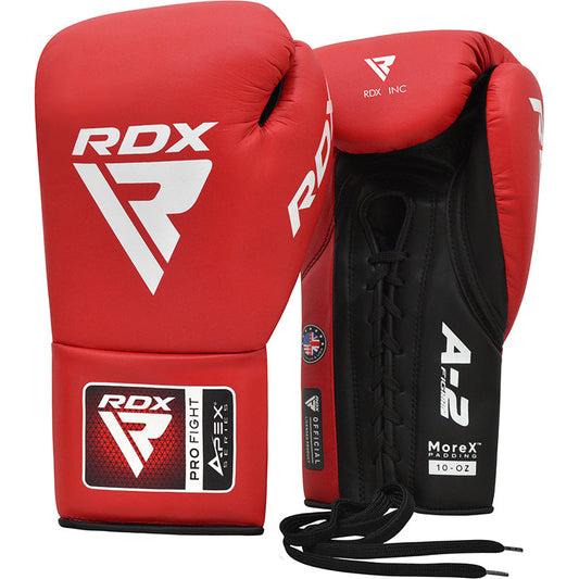 RDX APEX – Guantes de Boxeo de Competición con Cordones A2 - Redglove 