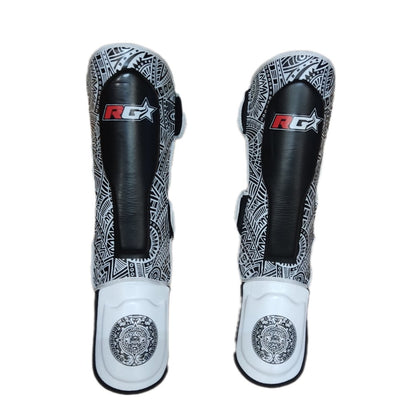 Tibiales Hard Kick RG Maorí  Piel Top grade - Redglove 